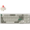 Keychron Q5 Max QMK/Via Wireless Custom Mechanical White Keyboard-Red Switch Us Layout - (Q5M-P1)