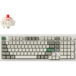 Keychron Q5 Max QMK/Via Wireless Custom Mechanical White Keyboard-Red Switch Us Layout - (Q5M-P1)