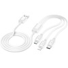 Hoco Data Cable X76 3 In 1 Type C | Lightning | Micro Usb 1m 2� White - (HOCOX76W)