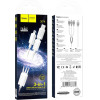 Hoco Data Cable X76 3 In 1 Type C | Lightning | Micro Usb 1m 2� White - (HOCOX76W)