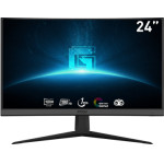 MSI Monitor Gaming Curved Va FHD, 24'', 16:9, 250CD/M2, 3000:1, 1MS, 180HZ, 1920x1090, 2xHDMI/ 1xDP/ Hp OUT, BLACK, 3YW - (G24C6 E2)