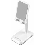 Vention Height Adjustable Desktop Smartphone Stand White Aluminum Alloy Type - (KCQW0)