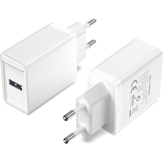 Vention Usb Wall Charger (22.5W) Eu White - (FACW0-EU)