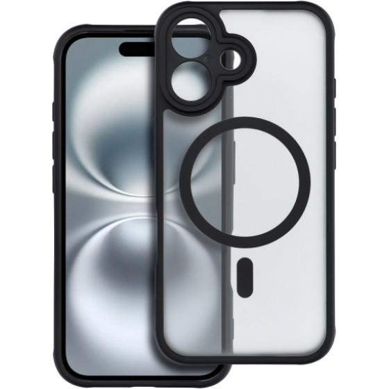 Is Tpu Full Matte Mag Iphone 16 Plus Black Backcover - (MAGFMIPH16PL)