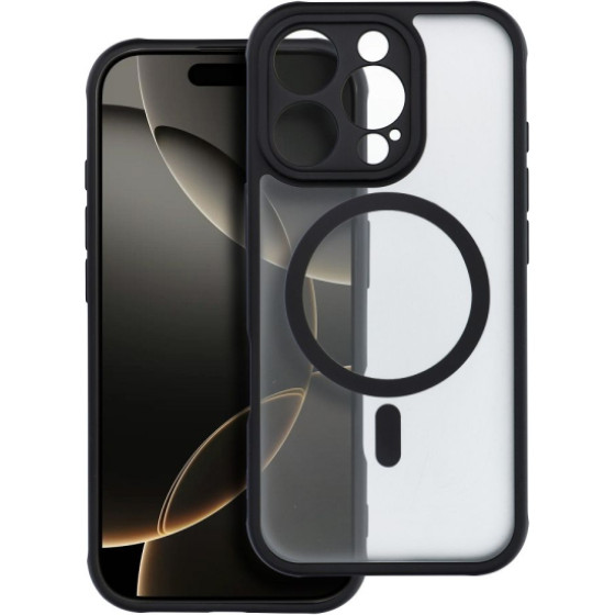 Is Tpu Full Matte Mag Iphone 16 Pro Max Black Backcover - (MAGFMIPH16PM)