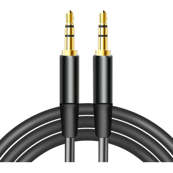 Maxlife Audio Cable 3.5mm Jack To 3.5mm Jack 1m Black - (MLAUDIO1MB)