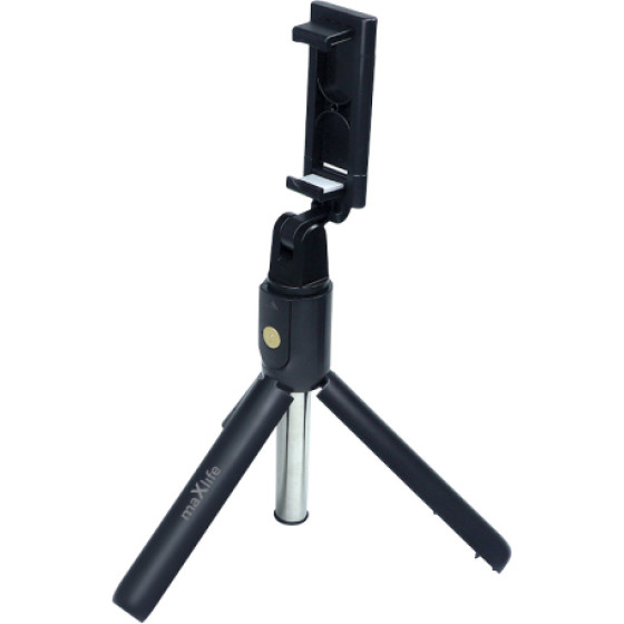 Maxlife Bluetooth Selfie Stick Tripod Black - (MXST-100)