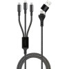Maxlife Usb | Type C To 2X Type C | Lightning Data Cable 1m 66W Black - (MAXLIFEALLIN1)