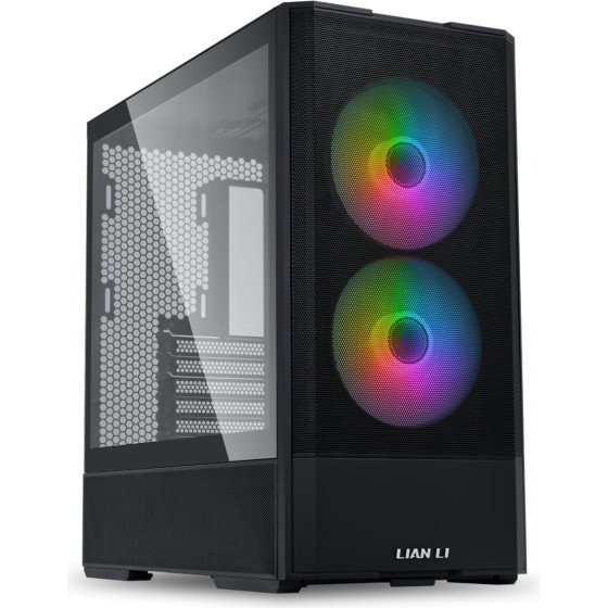Lian Li Lancool 207 Black - Atx Pc Case (4 Argb FANS) 2 x Front 140 Pwm & 2 Bottom 120 Pwm Reverse - (G99.LAN207RX.00)