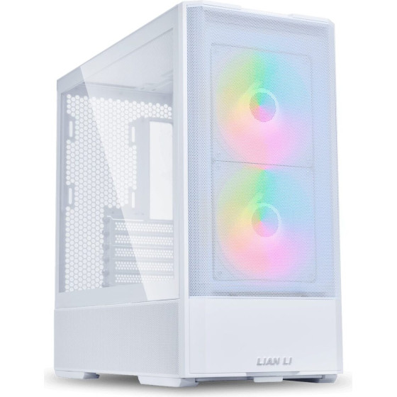 Lian Li Lancool 207 White - Atx Pc Case (4 Argb FANS) 2 x Front 140 Pwm & 2 Bottom 120 Pwm Reverse - (G99.LAN207RW.00)