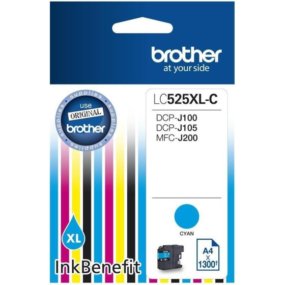 Brother ������ Inkjet LC-525XLc Cyan - (LC525XLC)