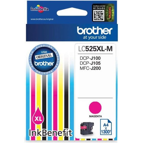 Brother ������ Inkjet LC-525XLm Magenta - (LC525XLM)