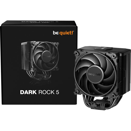 Bequiet Cpu Cooler Dark Rock 5 210W TDP, Intel 1700/1200/1150/1151/1155, Amd AM4/AM5, 3YW. - (BK035)