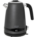 Adler 1,7L Steel Electric Kettle With Lcd And Temperature Control Grey - (AD1295G)