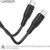 Lamtech Charge And Data Cable TYPE-C To TYPE-C 60W 1M Black - (LAM114406)