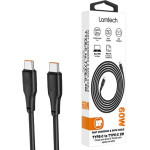 Lamtech Charge And Data Cable TYPE-C To TYPE-C 60W 2M Black - (LAM114413)