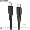 Lamtech Charge And Data Cable TYPE-C To TYPE-C 60W 2M Black - (LAM114413)