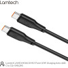 Lamtech Charge And Data Cable TYPE-C To TYPE-C 60W 2M Black - (LAM114413)