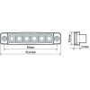 Lampa ��� ����� 9 32V 6 Led ������� ����� 95,6x19,8mm �� ������� ����� E148 - 1 ���. - (97036)