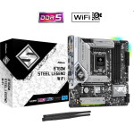 Asrock B760M Steel Legend WiFi DDR5 Motherboard Micro ATX �� Intel 1700 Socket - (90-MXBL70-A0UAYZ)