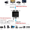POWERTECH HDMI splitter 1-in �� 2-out, 4K/30Hz, HDR/HDCP, ����� - (CAB-H163)