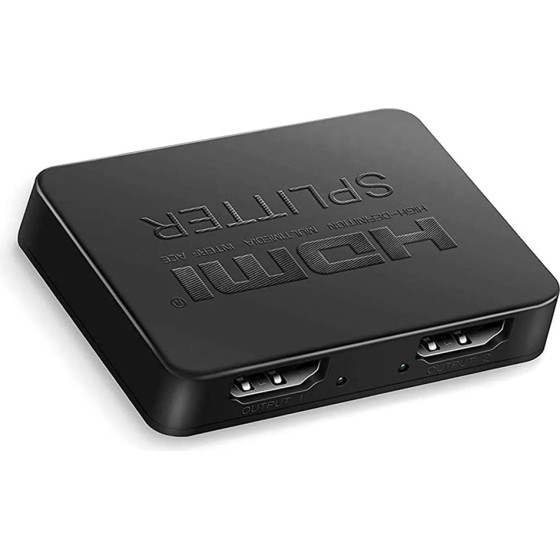 POWERTECH HDMI splitter 1-in �� 2-out, 4K/30Hz, HDR/HDCP, ����� - (CAB-H163)