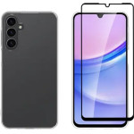 Vivid Set Gelly Case + Full Face Tempered Glass Samsung Galaxy A16 Black - (VIGELLY418GLASSBK)