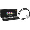 Bequiet Cpu Hydro Cooler Light Loop 360mm Intel Socket Lga 1700/1200/2066/1150/1151/1155, Amd AM5/AM4, Square Argb Illuminating Cooling BLOCK, 3x Fan Light Wings Lx 120mm Pwm High SPEED, BLACK, 3YW. - (BW022)