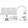 Bequiet Cpu Hydro Cooler Light Loop 360mm White Intel Socket Lga 1700/1200/2066/1150/1151/1155, Amd AM5/AM4, Square Argb Illuminating Cooling BLOCK, 3x Fan Light Wings Lx 120mm Pwm HIGH-SPEED, WHITE, 3YW. - (BW023)