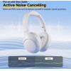 QCY H3 Lite Headset White - Anc Noise Canceling 40mm Drivers 68ms Latency - 60h Battery - (6957141409046)
