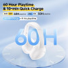 QCY H3 Lite Headset White - Anc Noise Canceling 40mm Drivers 68ms Latency - 60h Battery - (6957141409046)