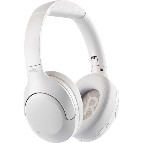 QCY H3 Lite Headset White - Anc Noise Canceling 40mm Drivers 68ms Latency - 60h Battery - (6957141409046)
