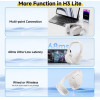 QCY H3 Lite Headset White - Anc Noise Canceling 40mm Drivers 68ms Latency - 60h Battery - (6957141409046)