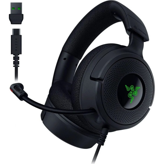 Razer Kraken V4 X Usb - Rgb 7.1 Gaming Headset - 40 Mm Driver - PC/PS5/PS4 - (RZ04-05180100-R3M1)