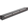 DeLock Patch Panel 19''/1U, Cat 6, 24x Coupler RJ45 ports, ����� - (43295)