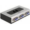 DeLock Vga Switch 2 �� 1, bidirectional, 1080p/60Hz, ����� - (87758)