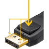 Goobay ������� Displayport 4K/60Hz, 21.6 Gbps, 2m, ����� - (61712)