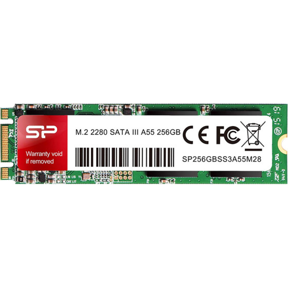 Silicon Power Ssd A55, 256GB, M.2 2280, Sata III, 560-530MB/s - (SP256GBSS3A55M28)