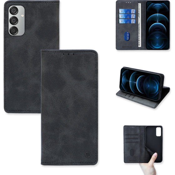 Sonique ���� ��������� Vintage Magnet Wallet Samsung Galaxy M15 5G �����