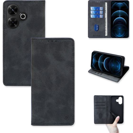 Sonique ���� ��������� Vintage Magnet Wallet Xiaomi Redmi 13 4G / Poco M6 4G �����