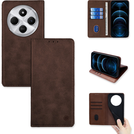 Sonique ���� ��������� Vintage Magnet Wallet Xiaomi Redmi 14C 4G ����