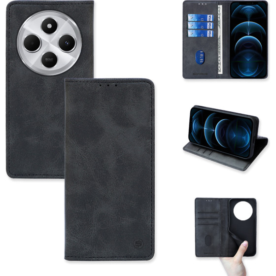 Sonique ���� ��������� Vintage Magnet Wallet Xiaomi Redmi 14C 4G �����