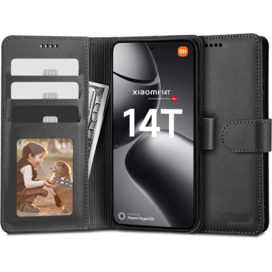 Tech-Protect Wallet Book Case Xiaomi 14T Black - (TPWALXIA14T)