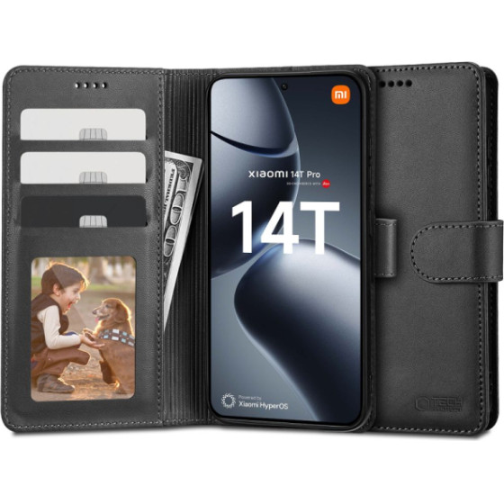 Tech-Protect Wallet Book Case Xiaomi 14T Pro Black - (TPWALXIA14TP)