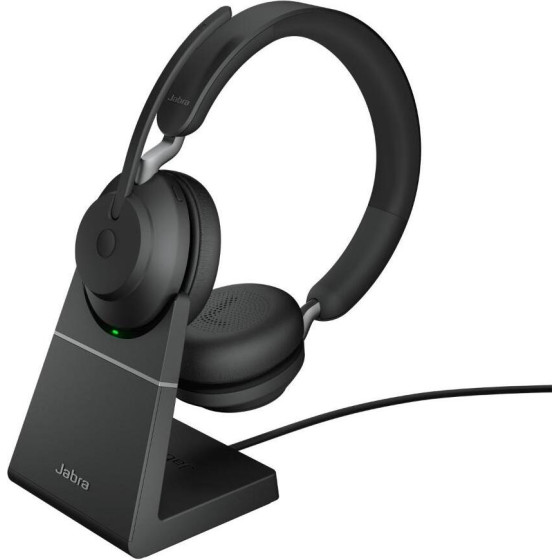 Jabra Evolve2 65 Stereo Uc & Charging Cradle USB-C Wireless Black - (26599-989-889)