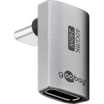 Goobay ���������� USB-C �������� 90�, USB4, 240W, 40Gbps, 8K, ���� - (74442)
