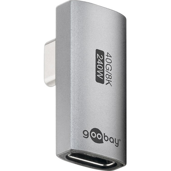 Goobay ���������� USB-C �������� 90�, USB4, 240W, 40Gbps, 8K, ���� - (74443)