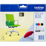 Brother Inkjet Cyan/Magenta/Yellow/Black Cartridge (LC-229XLVALBPDR) (BRO-LC-229XLVALBPDR) - (LC229XLVALBP)