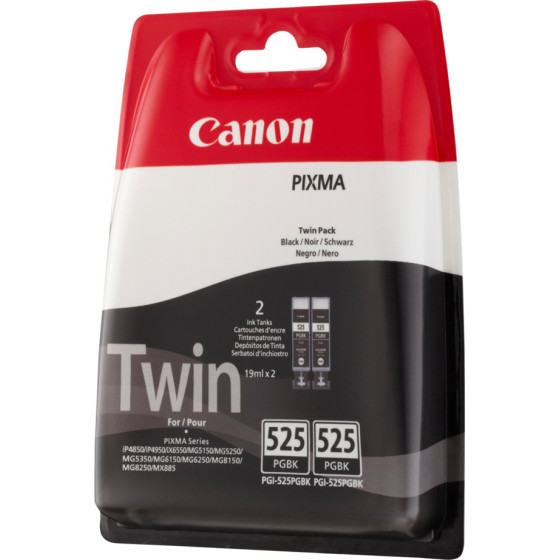 Canon ������ Inkjet PGI-525BKtp Black Twin Pack - (4529B010)