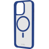 SBS Mag Frame Iphone 16 Pro Max Blue Backcover - (MAGCOLIP1667PB)